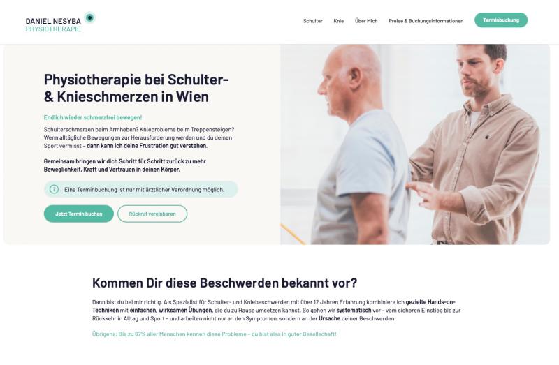 Vorschau der neuen Website